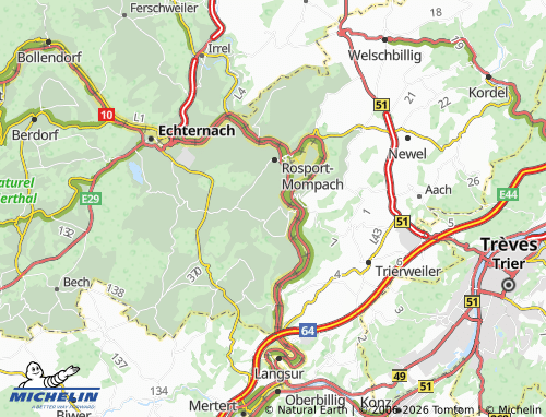 Mapa MICHELIN Girsterklaus - ViaMichelin