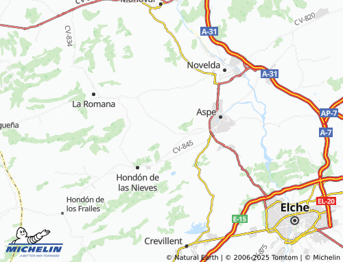 MICHELIN Urbanización Santa Elena map - ViaMichelin