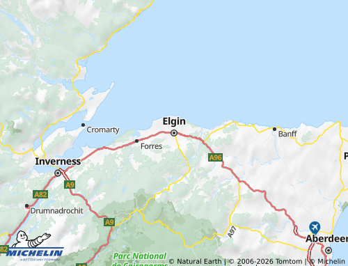 Carte MICHELIN Moray - ViaMichelin