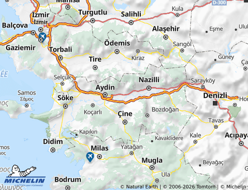 MICHELIN Köşk map - ViaMichelin