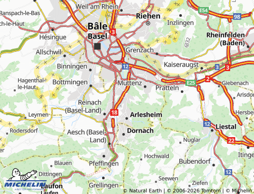 Kaart MICHELIN Münchenstein - ViaMichelin