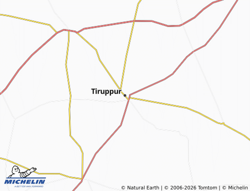 Mapa MICHELIN Tiruppur - ViaMichelin