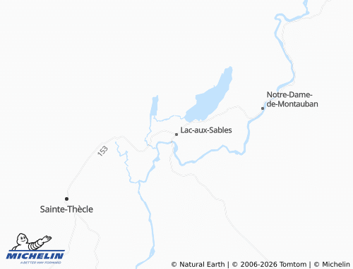 MICHELIN Lac-aux-Sables map - ViaMichelin