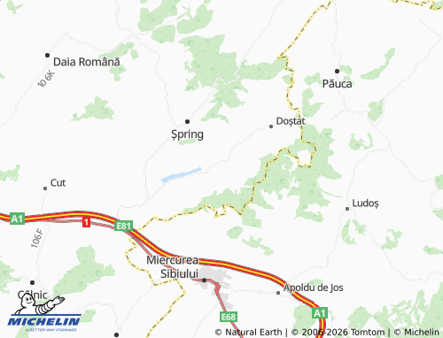 MICHELIN Boz map - ViaMichelin