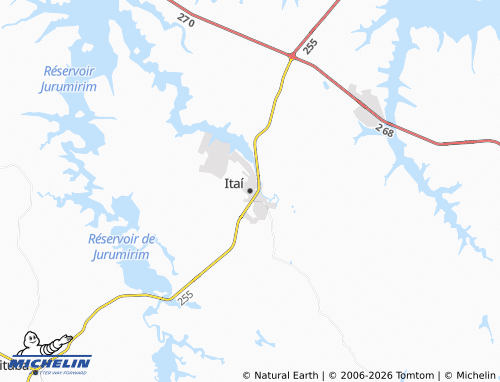 Mapa MICHELIN Itaí - ViaMichelin
