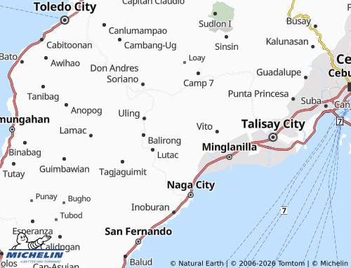 MICHELIN Cogon map - ViaMichelin
