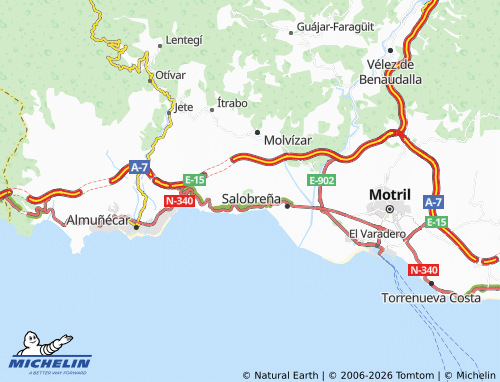 MICHELIN Monte de los Almendros map - ViaMichelin