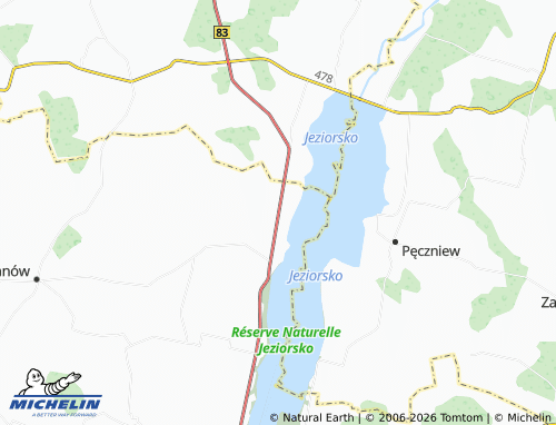 MICHELIN Ostrów Warcki map - ViaMichelin