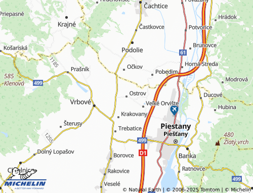 MICHELIN Ostrov map - ViaMichelin