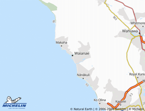 Mapa MICHELIN Waianae - ViaMichelin