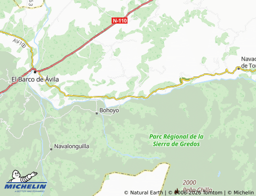 MICHELIN Aliseda de Tormes map - ViaMichelin