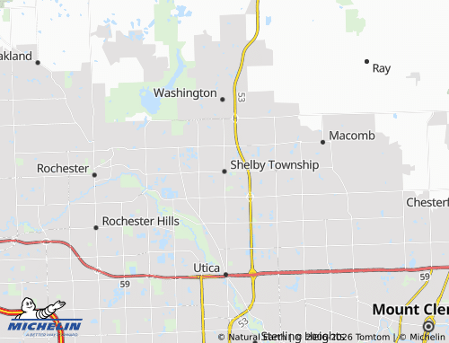 MICHELIN Shelby Township map - ViaMichelin