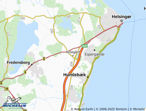 MICHELIN Kvistgård map - ViaMichelin