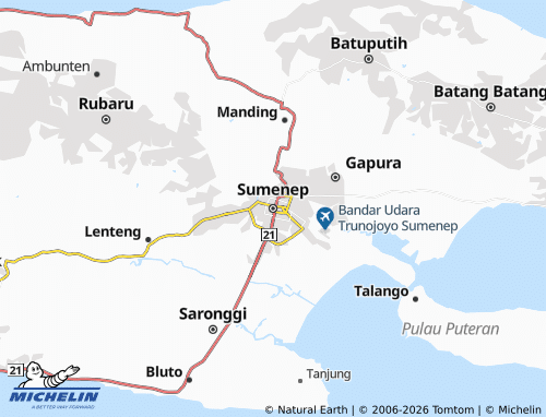 Carte MICHELIN Sumenep - ViaMichelin