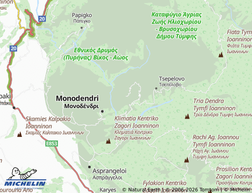 MICHELIN Vradeto map - ViaMichelin