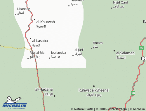 MICHELIN-Landkarte al-Jurf - ViaMichelin