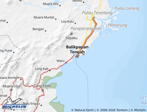 Mappa MICHELIN Penajam Paser Utara - ViaMichelin