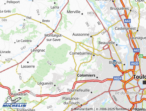 MICHELIN Cussecs map - ViaMichelin