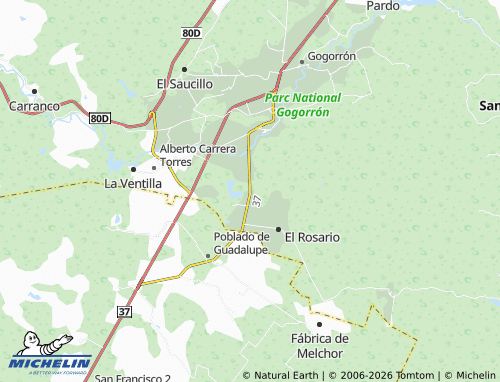 Kaart MICHELIN San Miguel - ViaMichelin