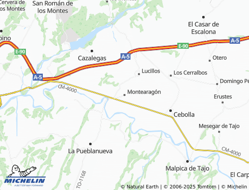 MICHELIN Montearagón map - ViaMichelin