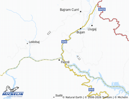 Mapa MICHELIN Dushaj i Poshtëm - ViaMichelin