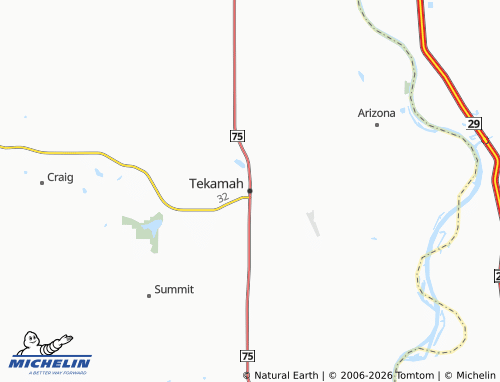 Mappa MICHELIN Tekamah - ViaMichelin