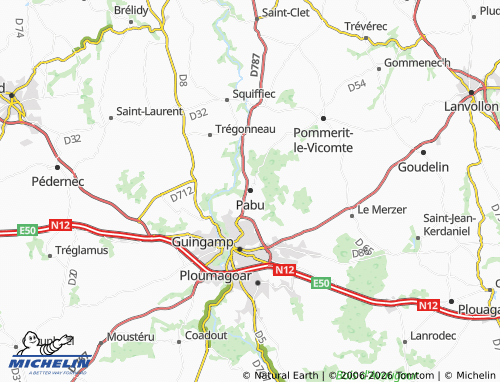 Mappa MICHELIN Pabu - ViaMichelin