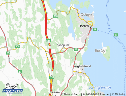 MICHELIN Skoppum map - ViaMichelin