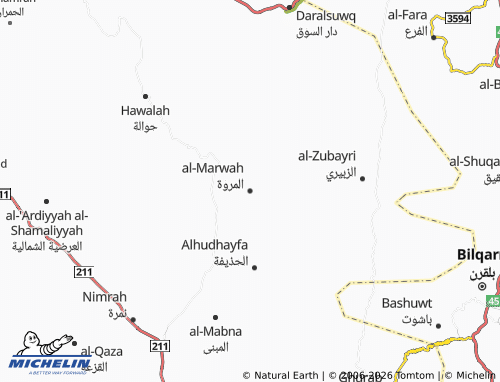 MICHELIN-Landkarte al-Marwah - ViaMichelin