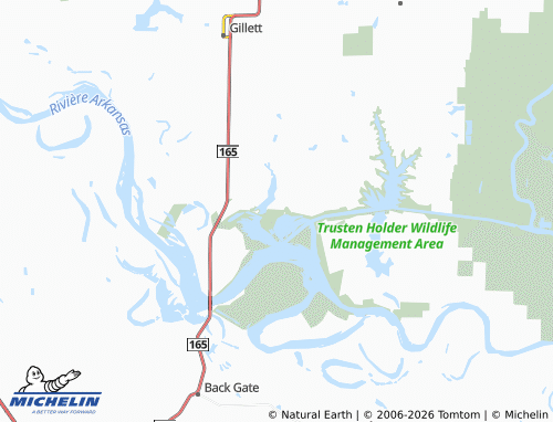 Kaart MICHELIN Arkansas - ViaMichelin