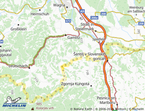 MICHELIN Ratsch an der Weinstraße map - ViaMichelin
