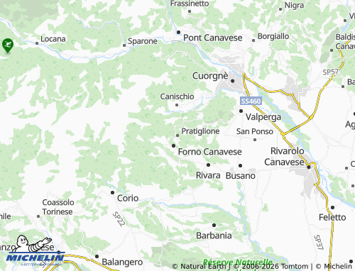 Mapa MICHELIN Pratiglione - ViaMichelin