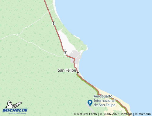 MICHELIN San Felipe Centro Segunda Sección map - ViaMichelin