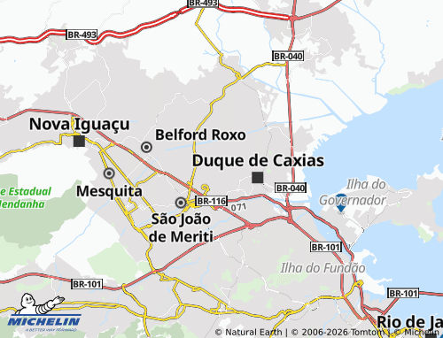 MICHELIN Parque Regina map - ViaMichelin