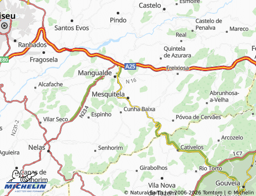 Mapa MICHELIN Mesquitela - ViaMichelin