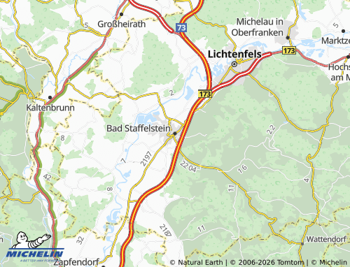 Mapa MICHELIN Bad Staffelstein - ViaMichelin