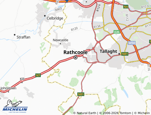 Mapa MICHELIN Rathcoole - ViaMichelin