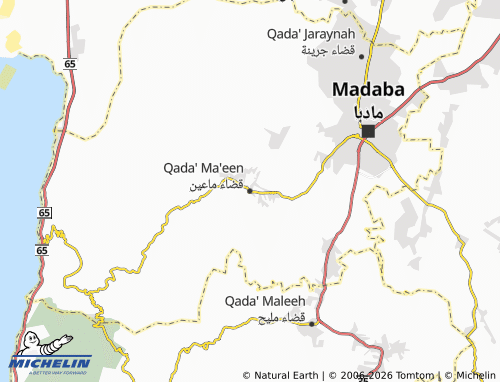 MICHELIN Ma'in map - ViaMichelin