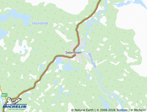 MICHELIN Setermoen map - ViaMichelin