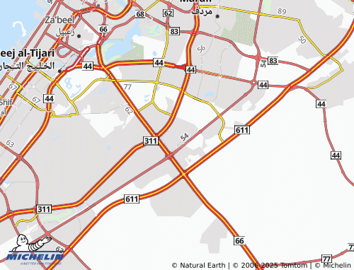 MICHELIN Nadd Hessa map - ViaMichelin