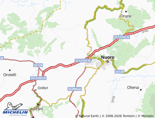 Mappa MICHELIN Prato Sardo - ViaMichelin