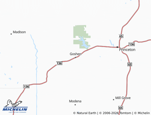 Mapa MICHELIN Goshen - ViaMichelin
