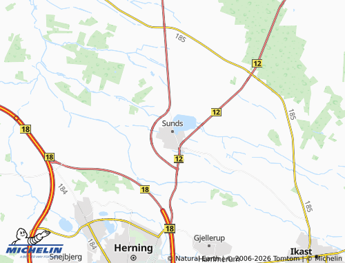 Mappa MICHELIN Sunds - ViaMichelin