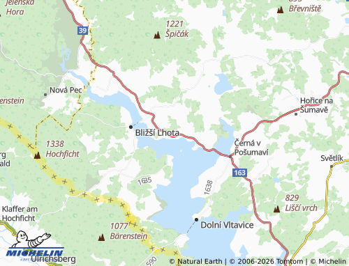 Kaart MICHELIN Karlovy Dvory - ViaMichelin