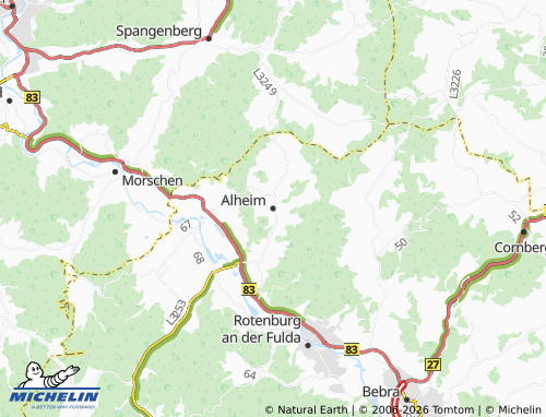 MICHELIN Alheim map - ViaMichelin
