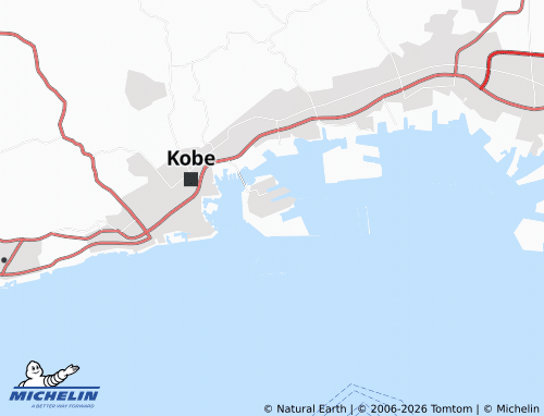 Mapa MICHELIN Kobe Osaka - ViaMichelin
