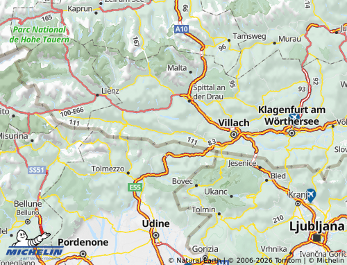 MICHELIN Hermagor map - ViaMichelin
