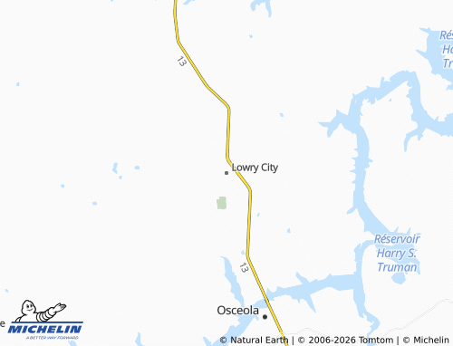 Mapa MICHELIN Lowry City - ViaMichelin