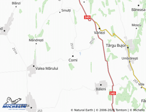 Mappa MICHELIN Corni - ViaMichelin