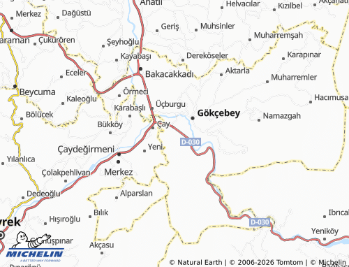 MICHELIN Çukur map - ViaMichelin